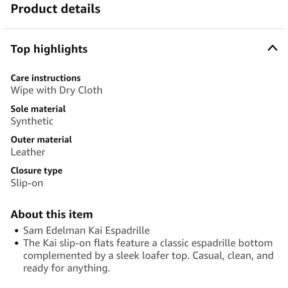 BNWT Sz US 7.5 Sam Edelman Kai Black and Tan Slip-On Leather Loafers Espadrille - Picture 10 of 13